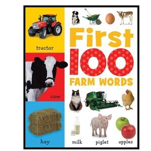 BUNDLE & SAVE🐮 First 100 Farm Words Board Book for Kids